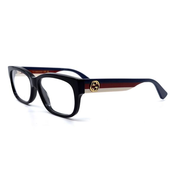 NEW GUCCI GG0278O 001 BLACK MULTICOLOR AUTHENTIC EYEGLASSES FRAME - Picture 13 of 15